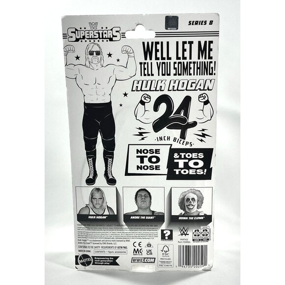 WWE Superstars Series 8 Hulk Hogan Action Figure New Factory Sealed - Picture 2 of 8